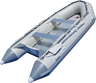 BRIS 1.2mm PVC 4.3M Inflatable Boat Inflatable Dive &Fishing Boat Raft Power Boat