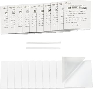10Leccion 20 Pack of TPU Pool Patch Repair Kit for Air Mattress, Swimming Pool, Bounce House, Tent, Canvas, Canopy, Float...