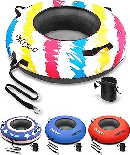 GoSports 44″ Heavy Duty River Tube with Premium Canvas Cover – Commercial Grade River Tube – Choose Your Style