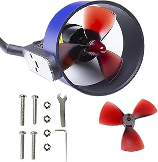 APISQUEEN U5 Brushless Underwater Thruster 12-16V 800W Brushless Motor 5kg Thrust Fresh Water Thruster for Inflatable Boat...