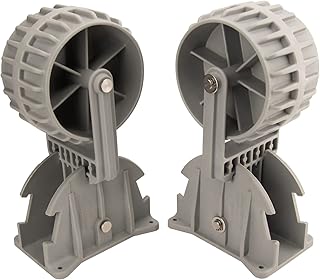 WAVEFLO Inflatable Boat Launching Wheels Marine Flip-up Nylon Dinghy Wheels Boat Launching Dolly 2pcs
